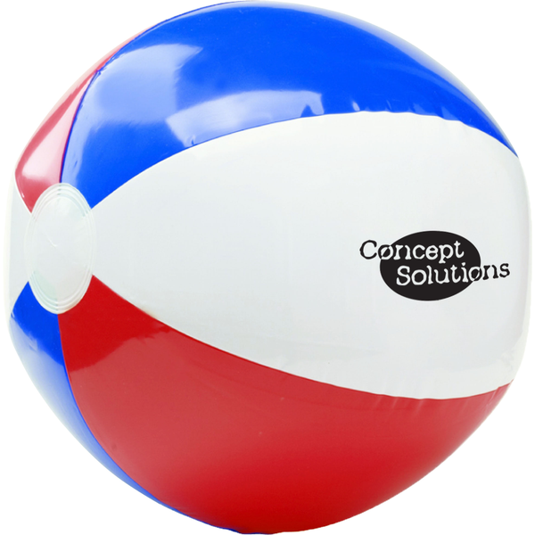 Patriotic Red, White & Blue Beach Ball, 16"