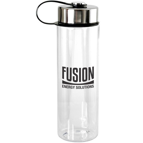 Metal Lanyard Lid Water Bottle, 24oz.