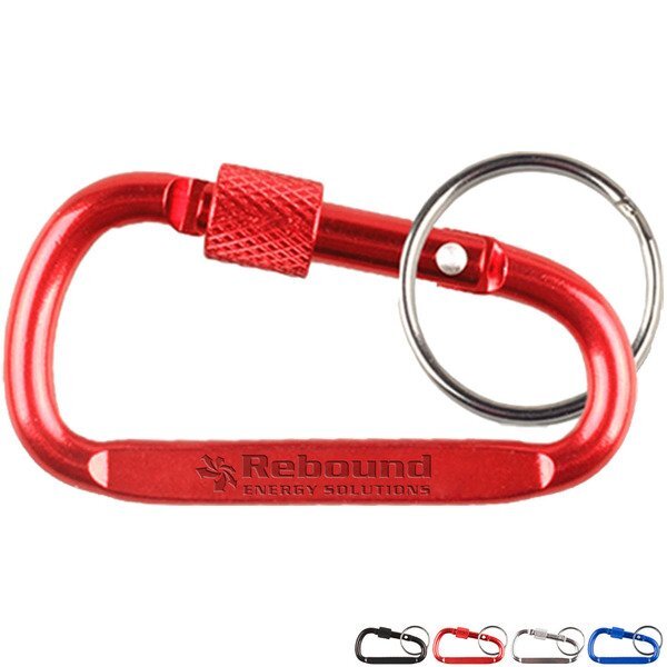 Carabiner Key Chain w/ Secured Screw