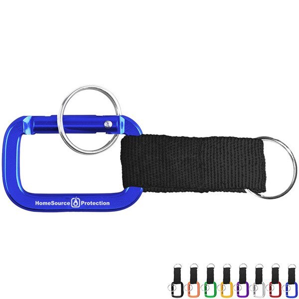 Square Carabiner Strap Key Ring