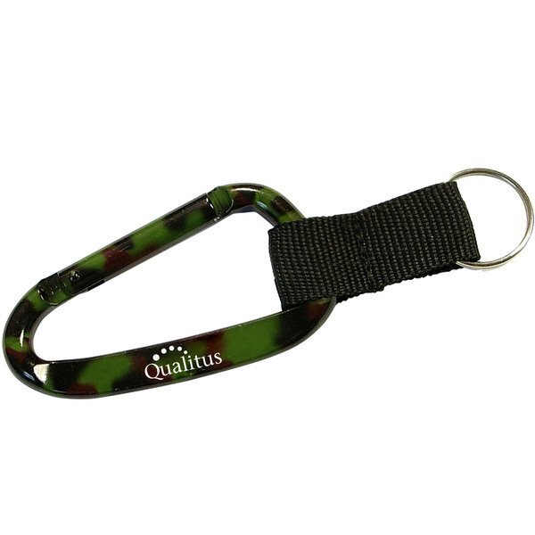 Camouflage Carabiner Strap Key Ring