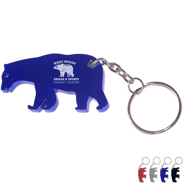 Bear Aluminum Bottle Opener Key Chain