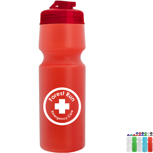 Venture Bike/Sport Bottle w/ USA Flip Lid, 24oz.