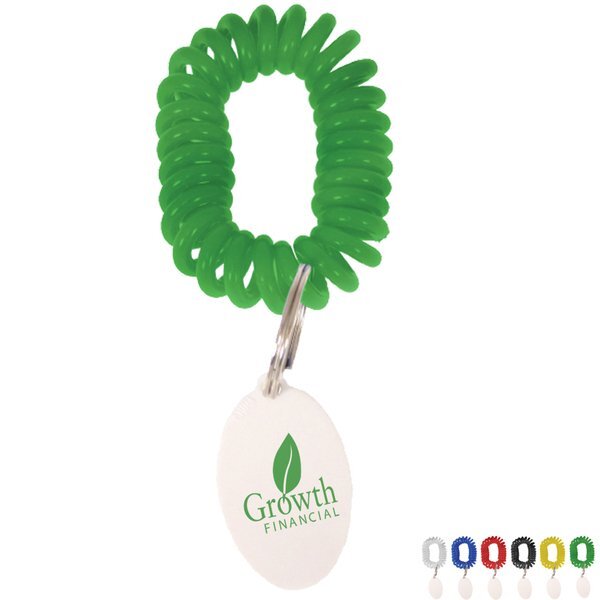 Wrist Coil w/ Tag Key Ring