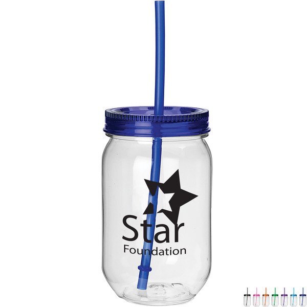 Fiesta Mason Jar Tumbler, 22oz.