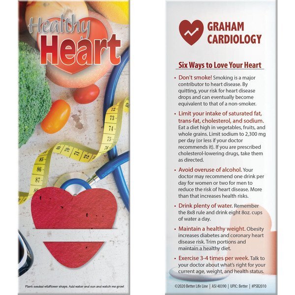 Healthy Heart Plant-A-Shape Bookmark