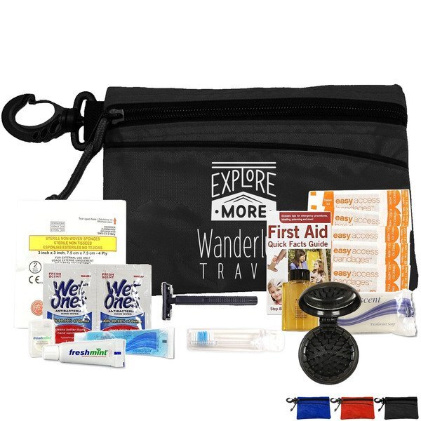Silver Travel Amenity Kit