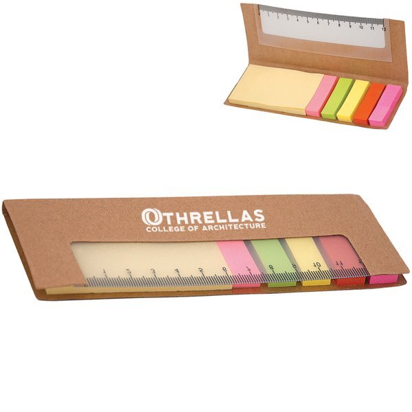 Sticky Note Book w/ Ruler