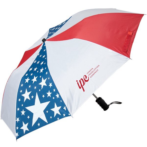 Patriotic USA Folding Umbrella, 42" Arc