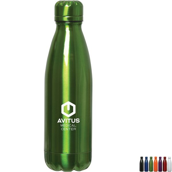 Rockit Shine Double Wall Stainless Steel Vacuum Bottle, 17oz.