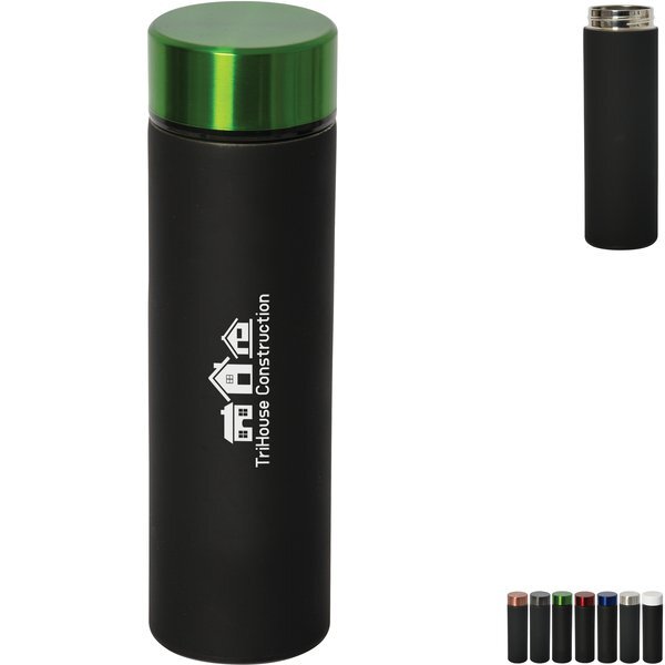 Quietcity Double Wall Stainless Steel Vacuum Bottle, 17oz.