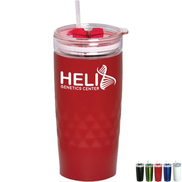 Ronbo Double Wall Travel Tumbler w/ Glass Liner, 15oz.
