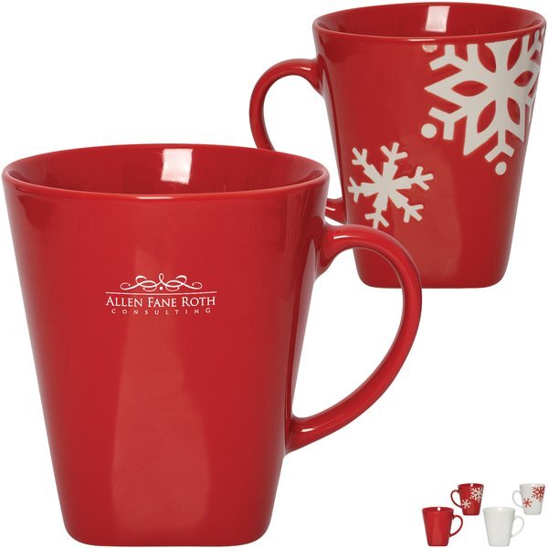 Vinter Snowflake Ceramic Mug, 12oz.