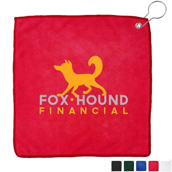 Micro–Fiber Golf Towel, 11.5" x 11.5"