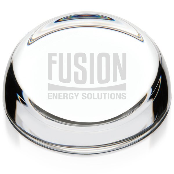 Slant Top Glass Paperweight