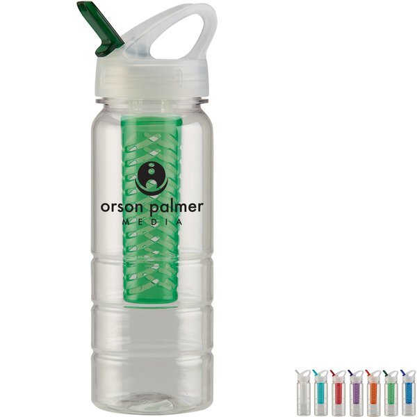 PolySure Ridge Bottle with Fruit Infuser, 25 oz.