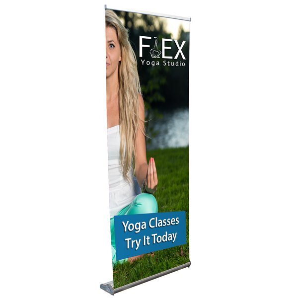 Stratus Opaque Fabric Retractor Banner Kit, 31-1/2"