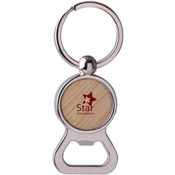 Wood Bottle Opener Key Tag