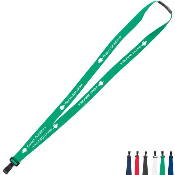 Anti-Microbial Silk Screen Lanyard. 3/8"