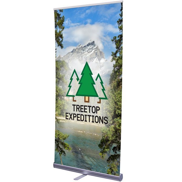 Economy Plus Retractor Banner Display Kit with Hybrid Media, 33-1/2"