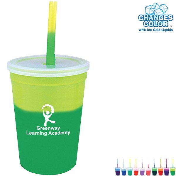 Mood Stadium Cup, Straw, & Lid Set, 12oz.