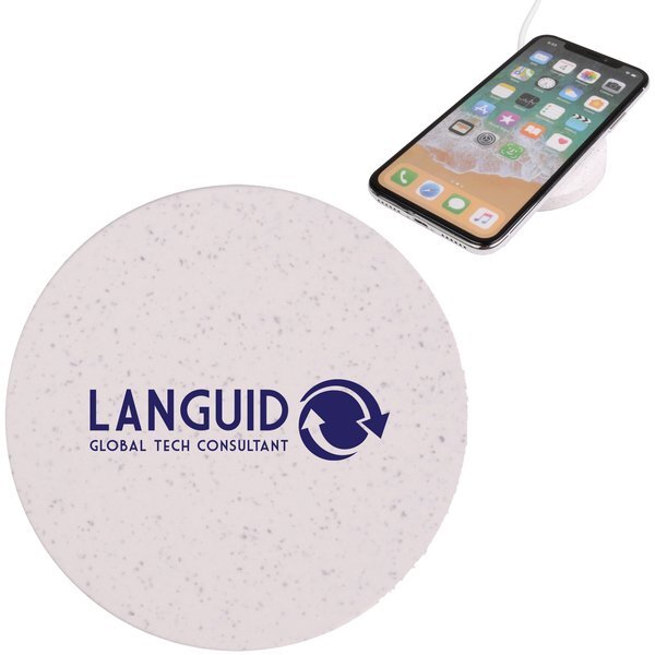 Qi Disc Wheat Straw Wireless Charging Pad