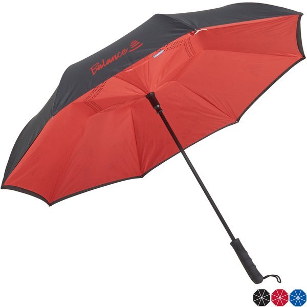 Rebel 2 Auto Open rPET Inverted Umbrella, 46" Arc