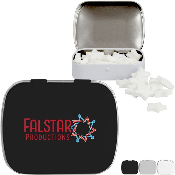 Star Shaped Mints in Domed Tin