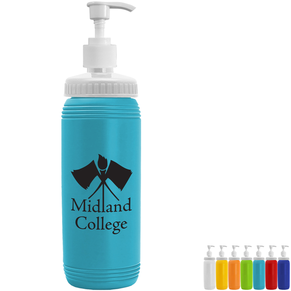 The Pint Pump Bottle w/ View Stripe, 16oz.