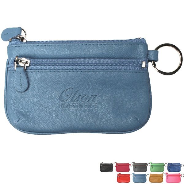 Andrew Philips® Leather Coin Case & ID Holder Wallet