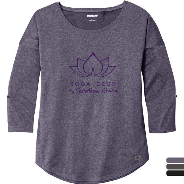 OGIO® Gravitate Poly Scoop Ladies' 3/4 Sleeve Top