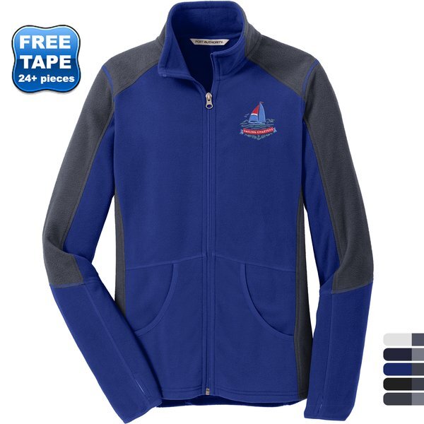 Port Authority® Colorblock Microfleece Ladies' Jacket