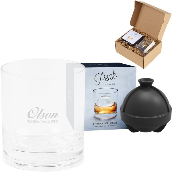 W&P Peak Single Sphere Ice Mold & Soirée Old Fashioned Gift Set