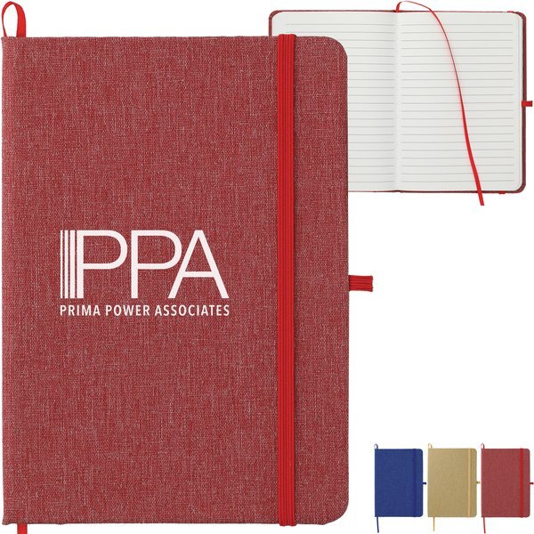 Recycled Cotton Bound Notebook, 5" x 7"
