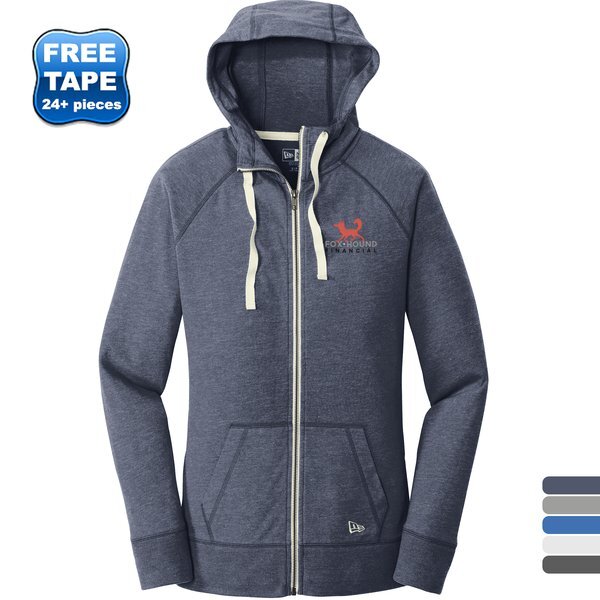 New Era® Sueded Cotton Blend Full-Zip Ladies' Hoodie