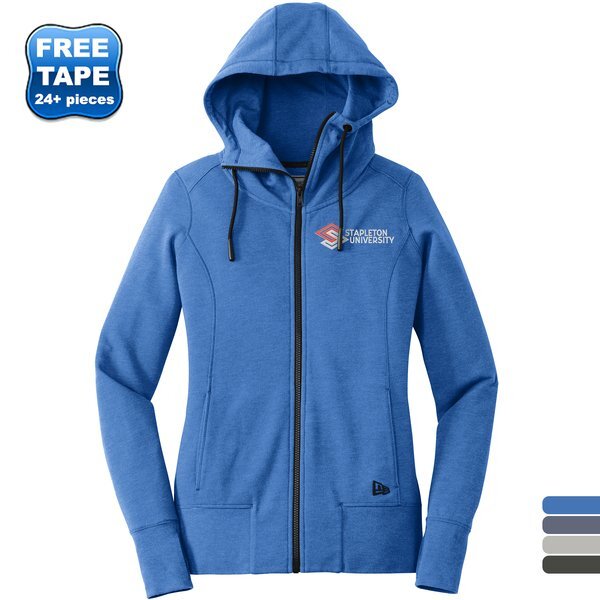 New Era® Tri-Blend Fleece Full-Zip Ladies' Hoodie