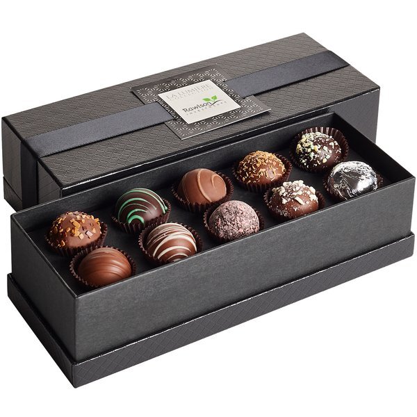 After Dinner 10 Piece Belgian Chocolate Signature Truffle Box w/ Buckle