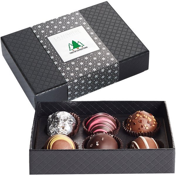 Signature 6 Piece Belgian Chocolate Signature Truffle Box w/ Sleeve