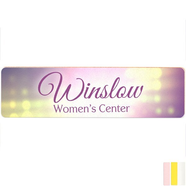 Mini Bumper Sticker Shaped Emery Board, Full Color Imprint