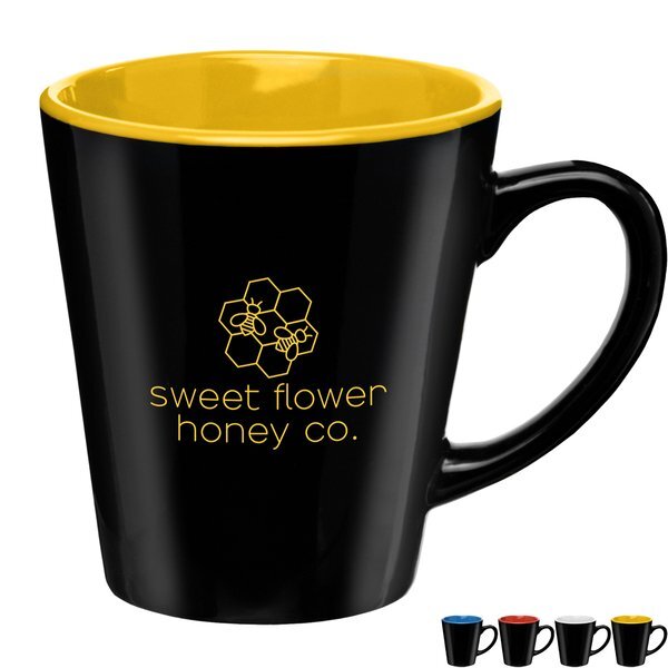 Two-Tone Ceramic Mug, 12oz.