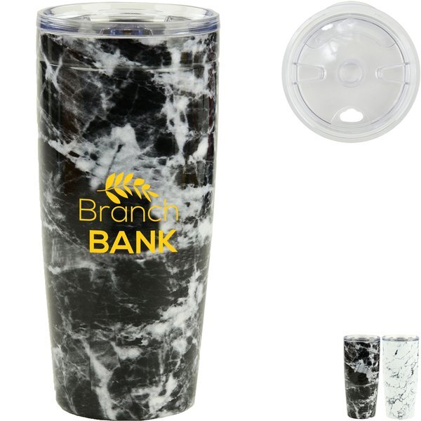 Viking® Nova Marbled Double Wall Vacuum Insulated Tumbler, 20oz.