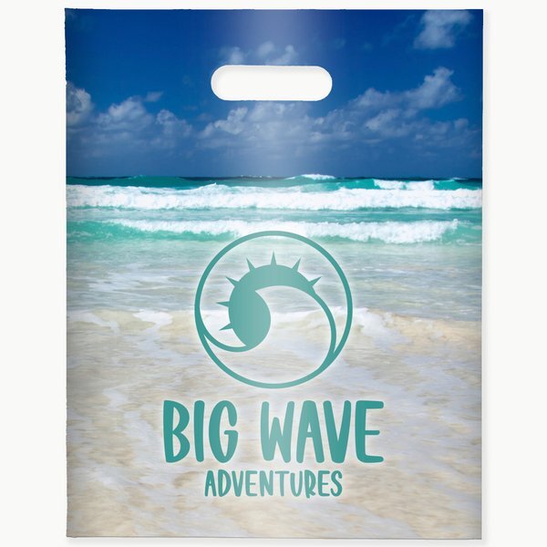 Oxo-Biodegradable Die Cut Bag, 12" x 15"