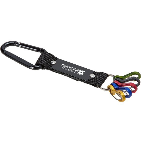 Aluminum Carabiner Strap w/ Color-Code Key Clips