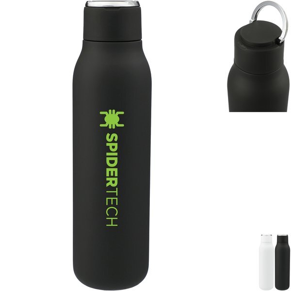 Marka Copper Vacuum Insulated Bottle w/ Metal Loop, 20oz.