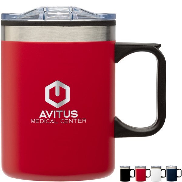 Kobuk Double Wall Stainless Steel & Polypropylene Camping Mug, 14oz.