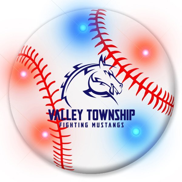 Baseball Flashing LED Lapel Pin