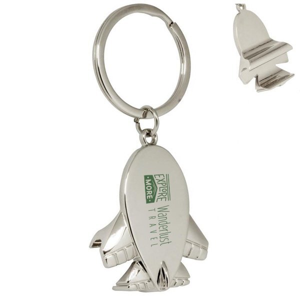 Airplane Metal Bottle Opener Key Chain