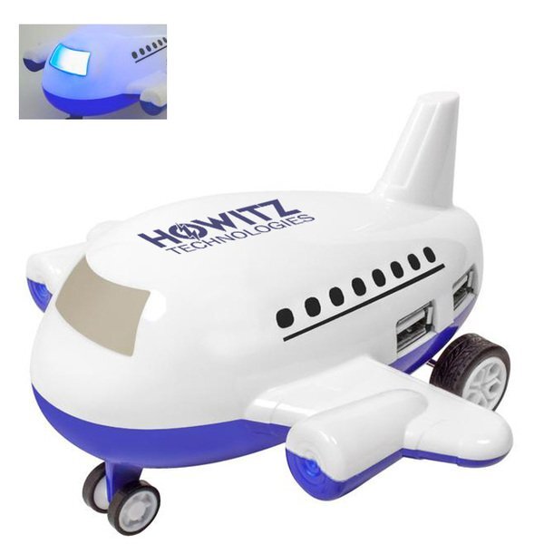 Airplane Light-Up 4-Port USB Hub