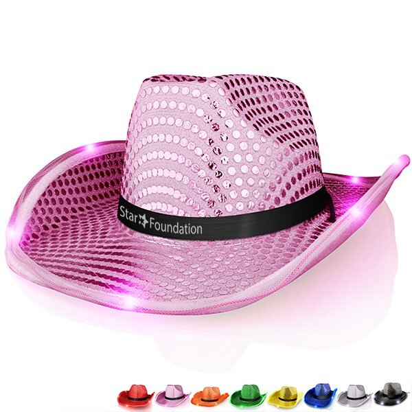 Light Up Sequin Cowboy Hat
