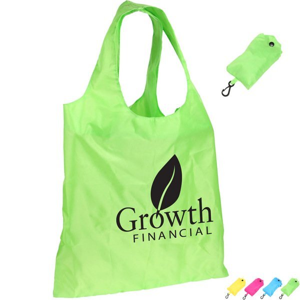 Spring Sling Folding Polyester Reusable Tote Bag